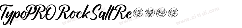 TypoPRO Rock Salt Re字体转换